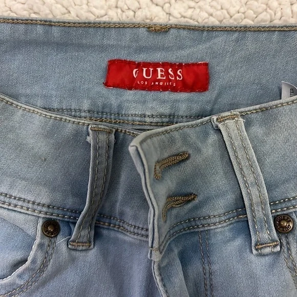 Guess High Rise Jean Shorts - Picture 2 of 4